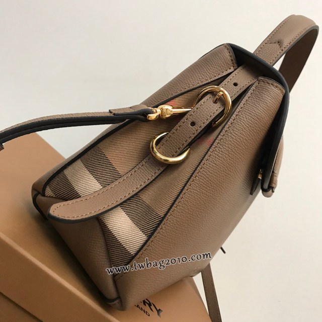 Burberry專門店新款托特包 巴寶莉粒紋皮革手提肩背女包 yxb1494